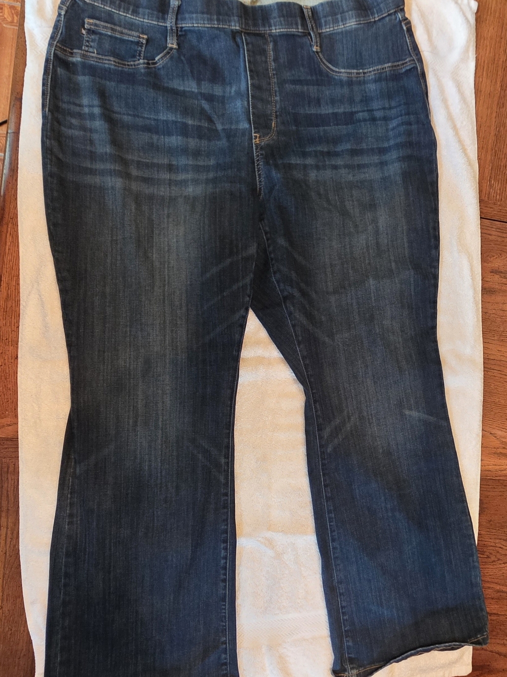 Judy Blue 22W Slim Bootcut Pull-On Jeans Dark Wash JB88589DK Like New